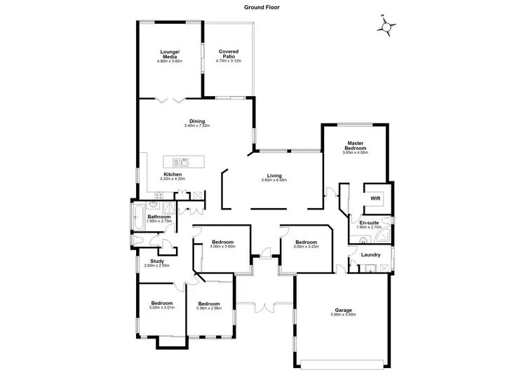 Floorplan of Homely house listing, 48 Carisbrook Circuit, Forest Lake QLD 4078