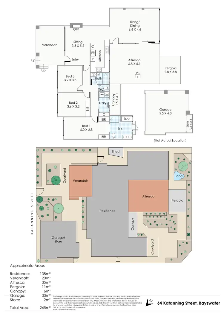 Floorplan of Homely house listing, 64 Katanning Street, Bayswater WA 6053