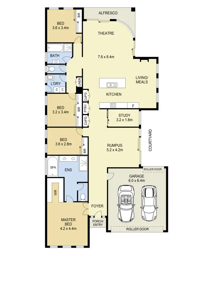 Floorplan of Homely house listing, 11 Nullarbor Place, Caroline Springs VIC 3023