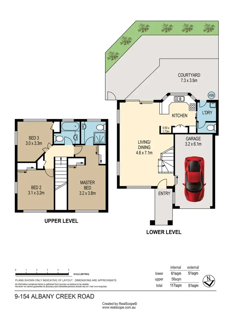 Floorplan of Homely townhouse listing, 9/154 Albany Creek Road, Aspley QLD 4034