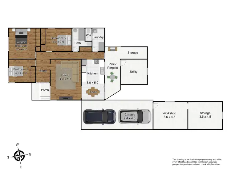 Floorplan of Homely house listing, 5 Fairbairn Street, Springvale VIC 3171