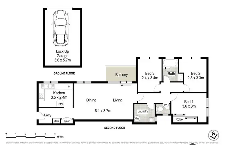 Floorplan of Homely unit listing, 5/45 Talara Road, Gymea NSW 2227