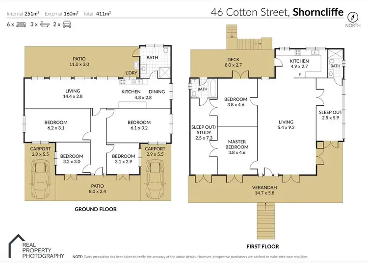 Floorplan of Homely house listing, 46 Cotton Street, Shorncliffe QLD 4017
