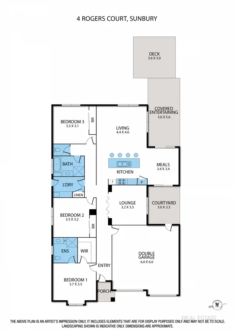 Floorplan of Homely house listing, 4 Rogers Court, Sunbury VIC 3429