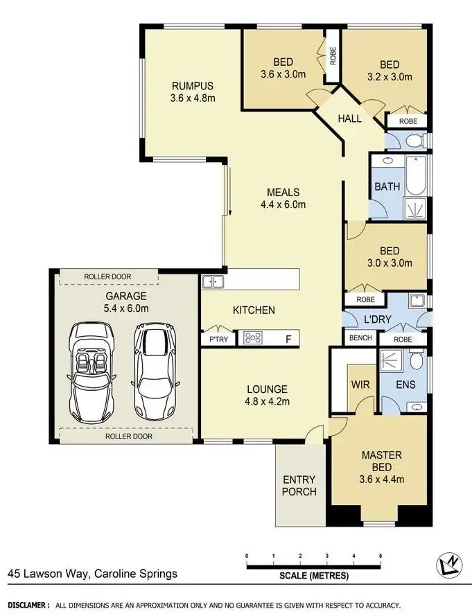 Floorplan of Homely house listing, 45 Lawson Way, Caroline Springs VIC 3023