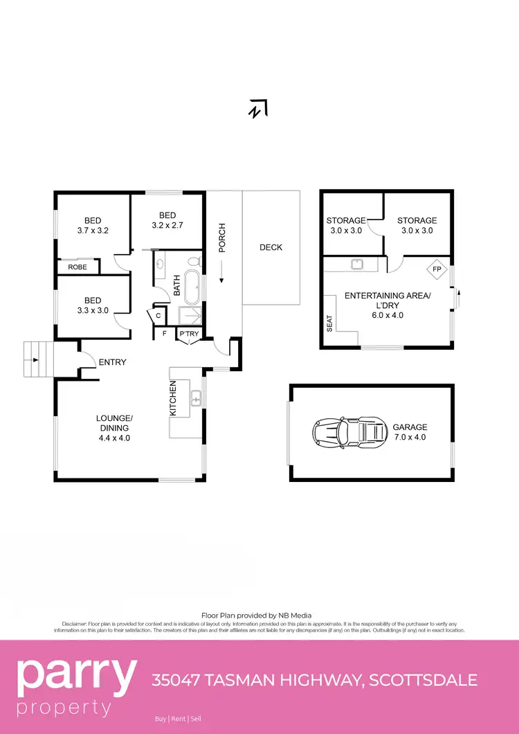 Floorplan of Homely house listing, 35046 Tasman Highway, Scottsdale TAS 7260