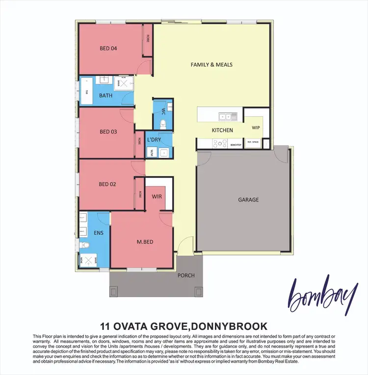 Floorplan of Homely house listing, 11 Ovata Grove, Donnybrook VIC 3064