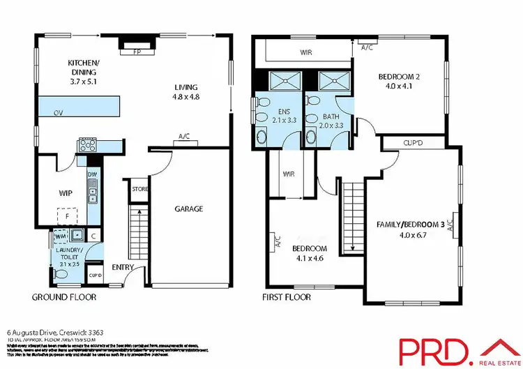Floorplan of Homely house listing, 6 Augusta Drive, Creswick VIC 3363
