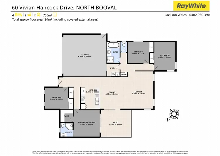 Floorplan of Homely house listing, 60 Vivian Hancock Drive, North Booval QLD 4304