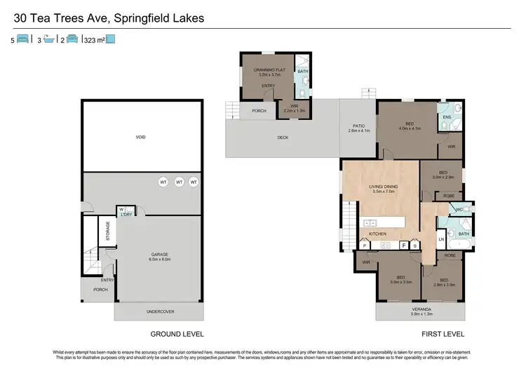 Floorplan of Homely house listing, 30 Tea Tree Avenue, Springfield Lakes QLD 4300