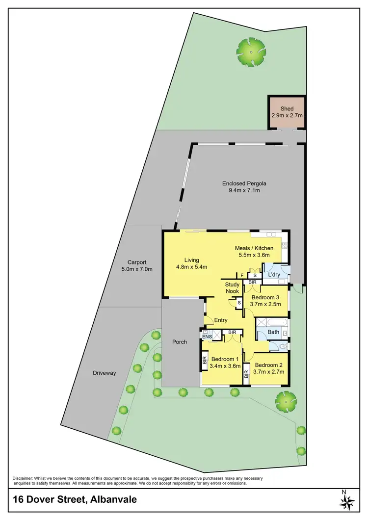 Floorplan of Homely house listing, 16 Dover Street, Albanvale VIC 3021