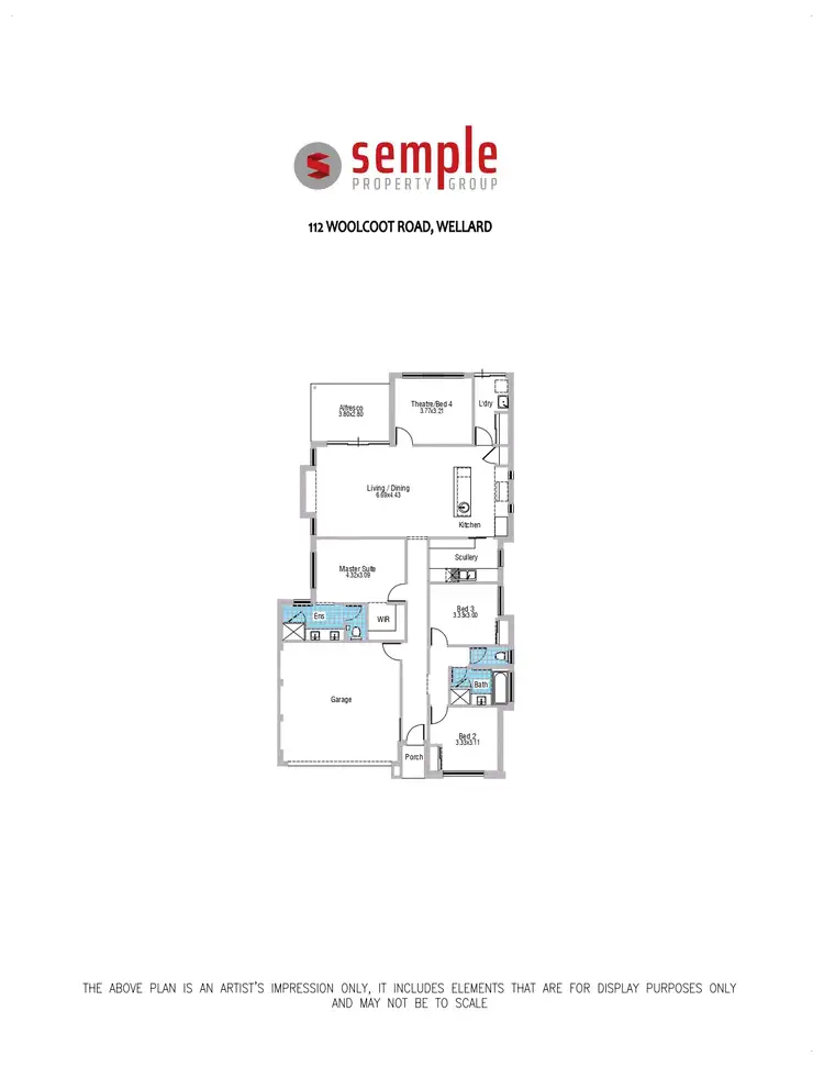 Floorplan of Homely house listing, 112 Woolcoot Road, Wellard WA 6170