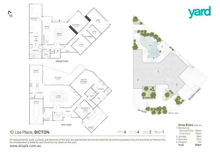 Floorplan of Homely house listing, 1D Lee Place, Bicton WA 6157