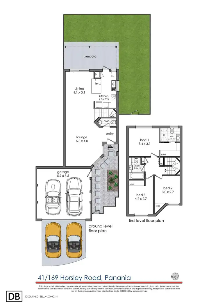 Floorplan of Homely townhouse listing, 41/169 Horsley Road, Panania NSW 2213