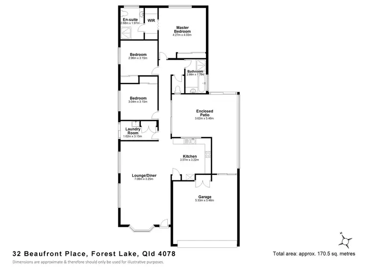 Floorplan of Homely house listing, 32 Beaufront Place, Forest Lake QLD 4078