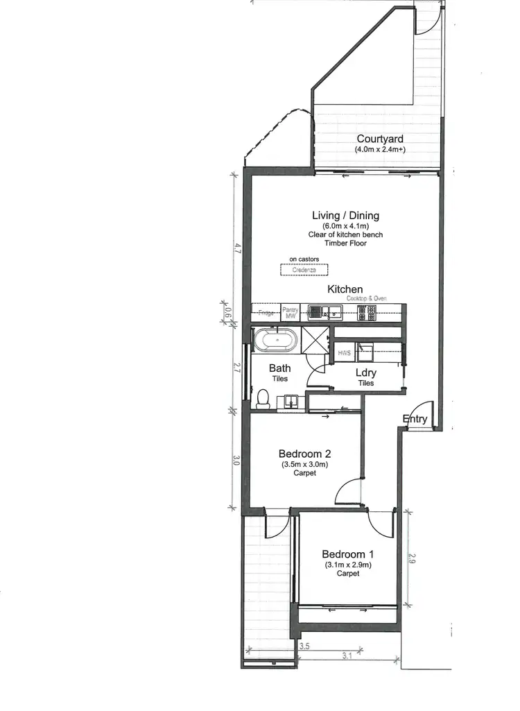 Floorplan of Homely apartment listing, 7/1 Charles Street, Plympton SA 5038