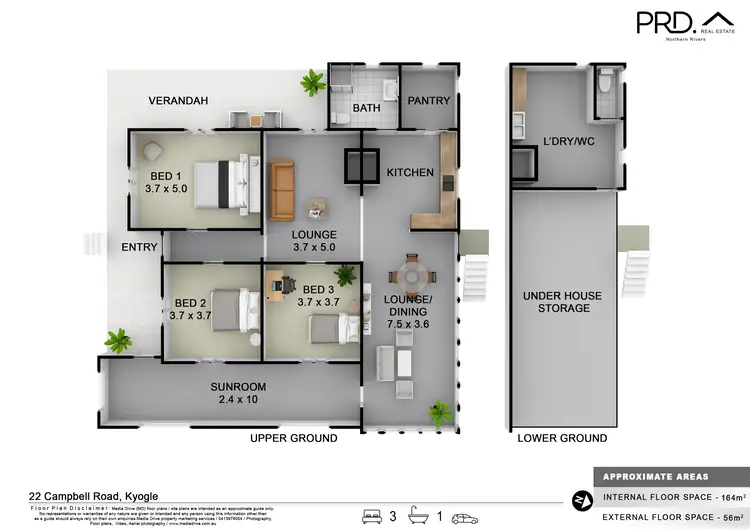 Floorplan of Homely house listing, 22 Campbell Road, Kyogle NSW 2474