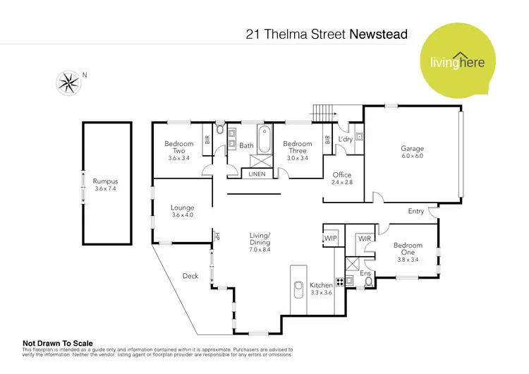 Floorplan of Homely house listing, 21 Thelma Street, Newstead TAS 7250