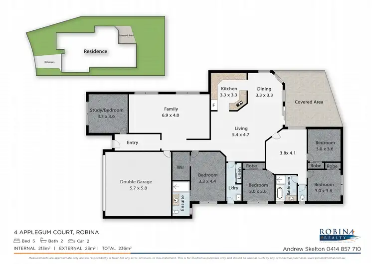Floorplan of Homely house listing, 4 Applegum Ct, Robina QLD 4226