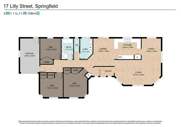 Floorplan of Homely house listing, 17 Lilly Street, Springfield QLD 4300