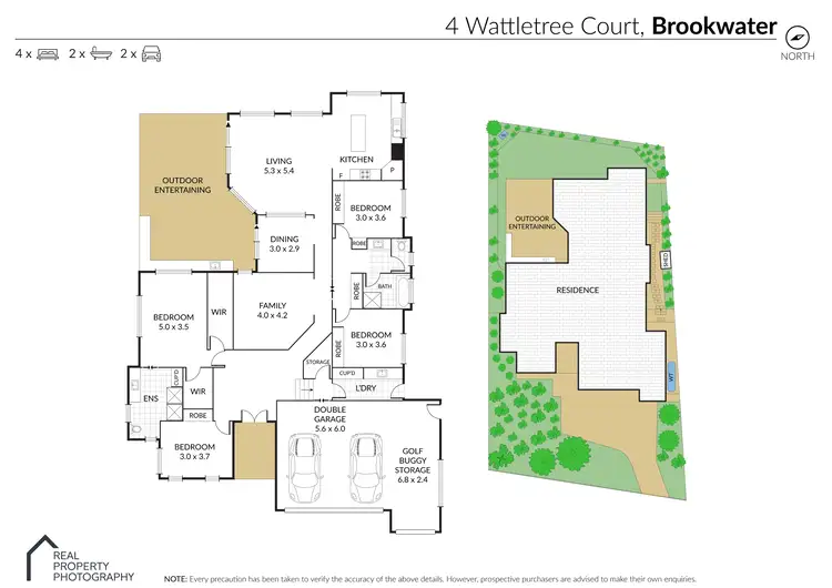 Floorplan of Homely house listing, 4 Wattletree Court, Brookwater QLD 4300