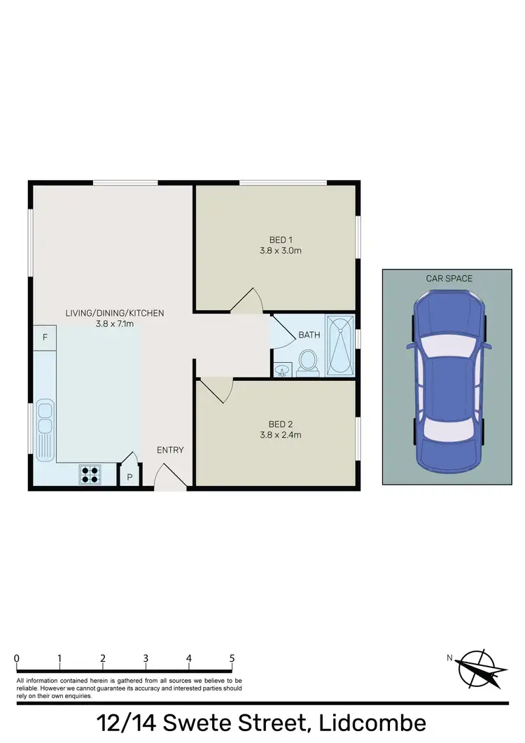 Floorplan of Homely unit listing, 12/14 SWETE STREET, Lidcombe NSW 2141