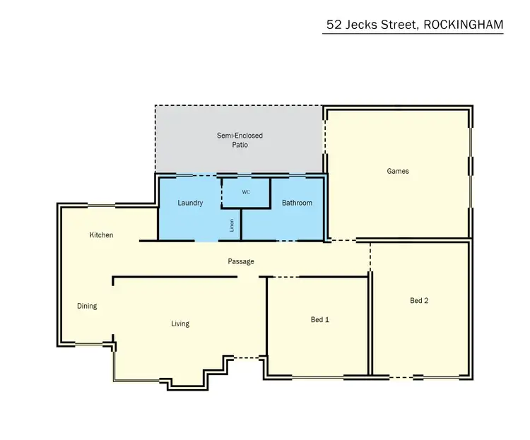 Floorplan of Homely house listing, 52 Jecks Street, Rockingham WA 6168