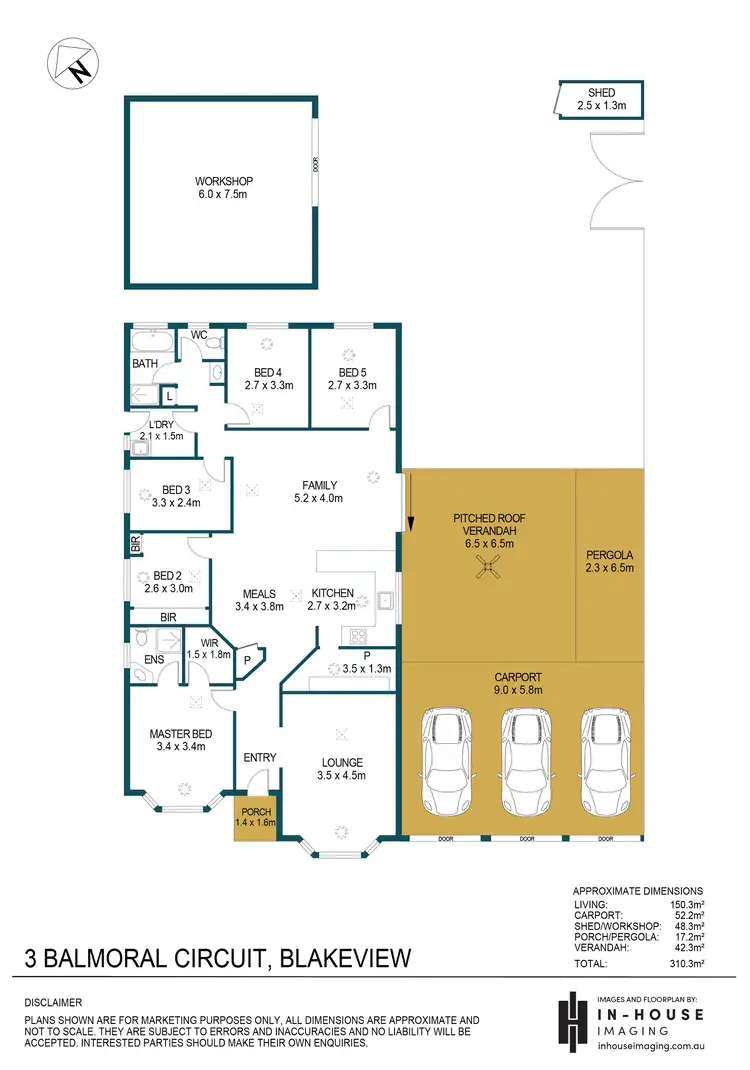Floorplan of Homely house listing, 3 Balmoral Circuit, Blakeview SA 5114