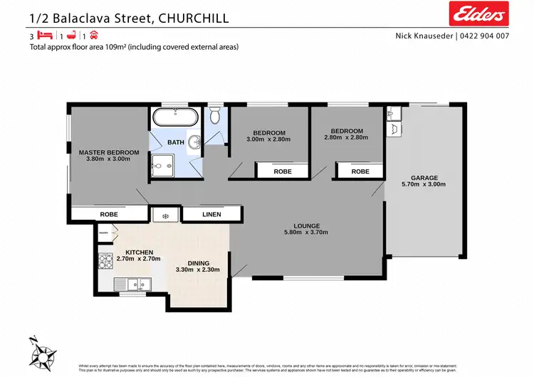 Floorplan of Homely house listing, 1/2 Balaclava Street, Churchill QLD 4305