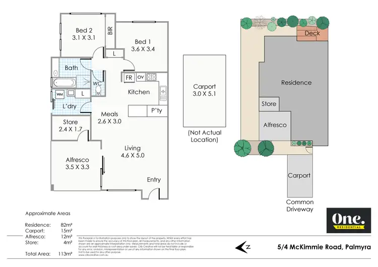 Floorplan of Homely unit listing, 5/4 McKimmie Road, Palmyra WA 6157