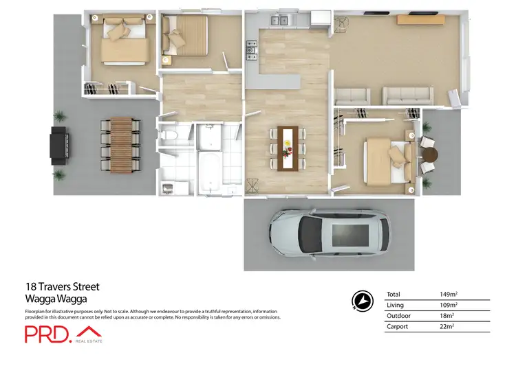 Floorplan of Homely house listing, 18 Travers Street, Wagga Wagga NSW 2650