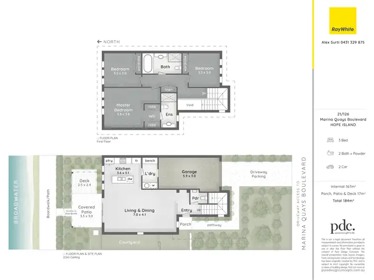 Floorplan of Homely townhouse listing, 21/126 Marina Quays Boulevard, Hope Island QLD 4212