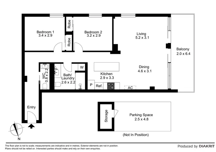 Floorplan of Homely apartment listing, 201/286-290 Blackburn Road, Glen Waverley VIC 3150