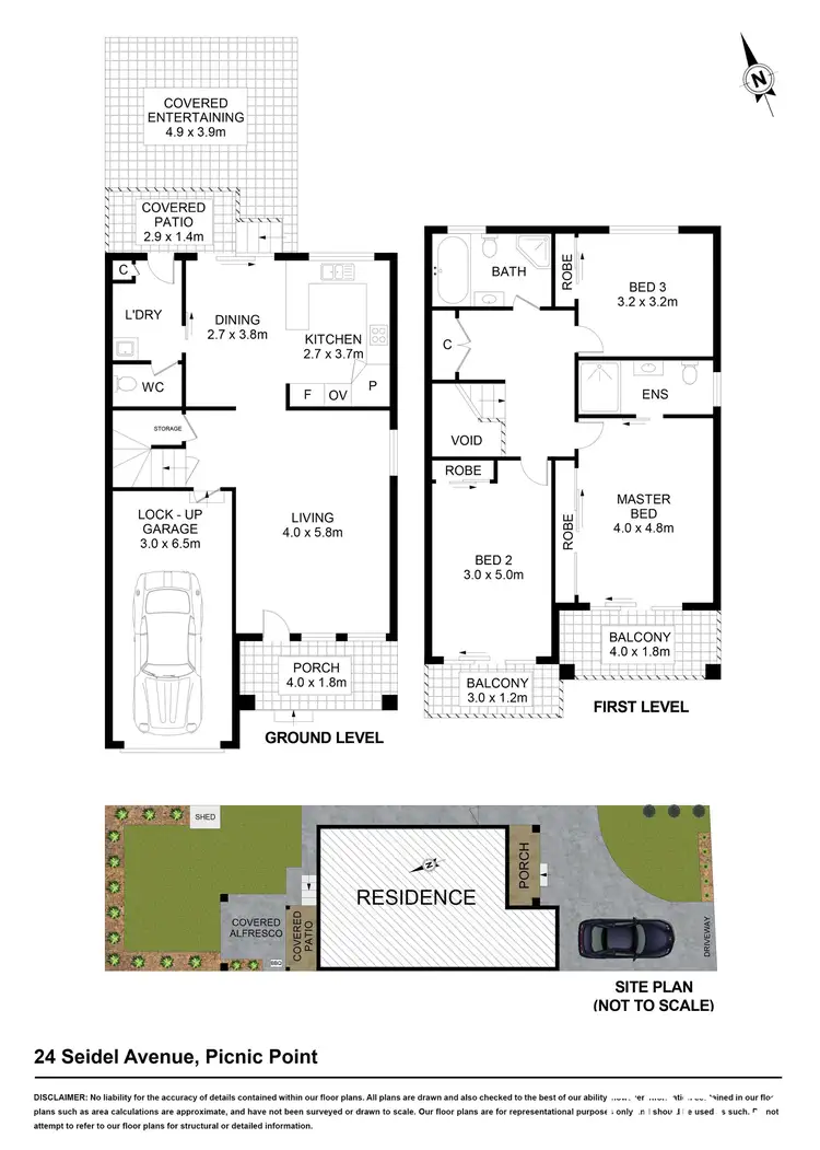 Floorplan of Homely house listing, 24 Seidel Avenue, Picnic Point NSW 2213