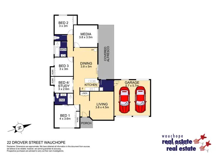 Floorplan of Homely house listing, 22 Drover Street, Wauchope NSW 2446