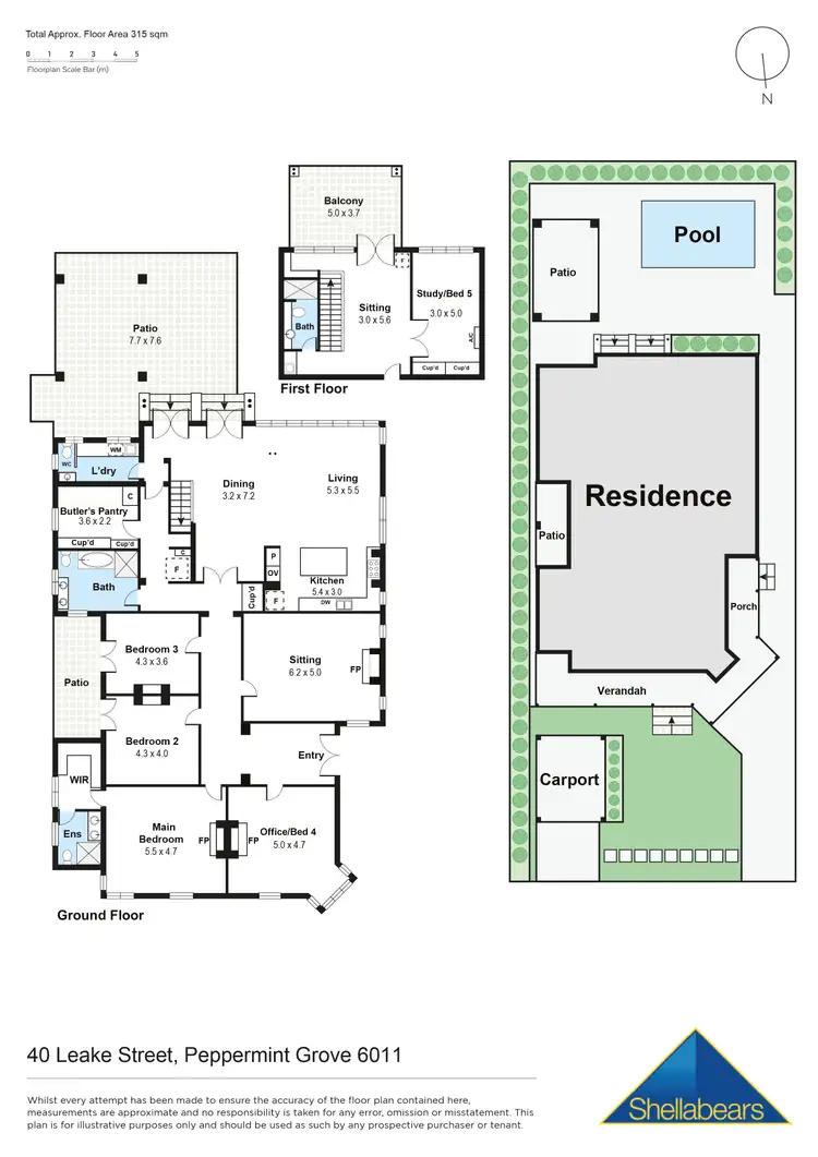 Floorplan of Homely house listing, 40 Leake Street, Peppermint Grove WA 6011
