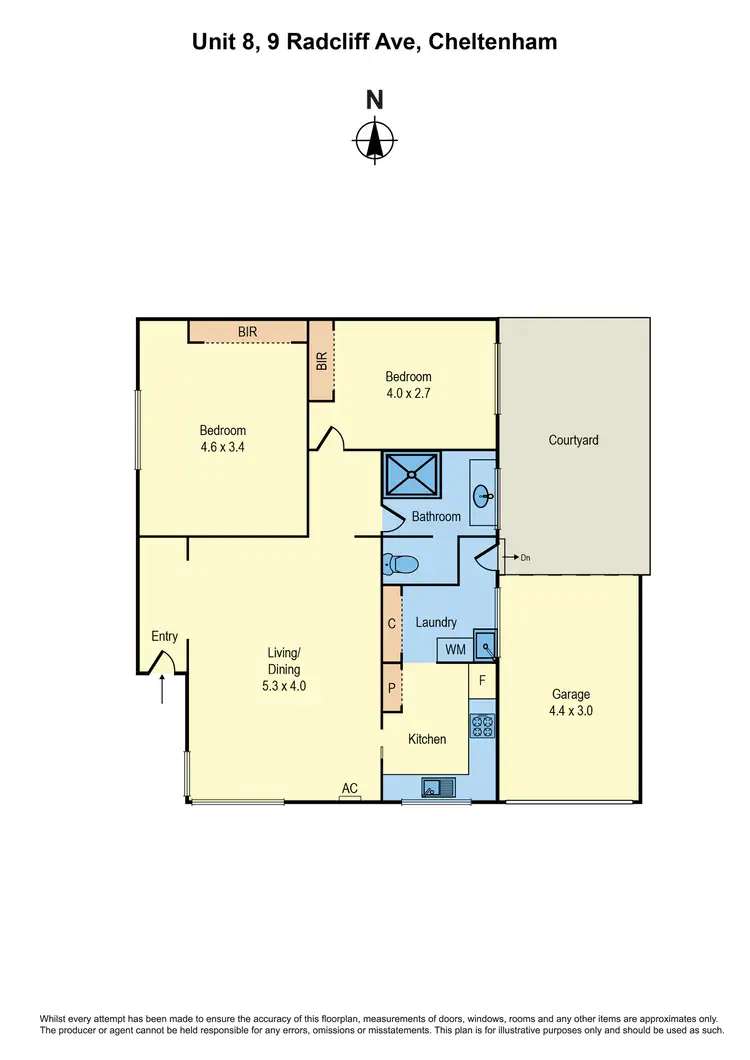 Floorplan of Homely unit listing, 8/9-11 Radcliff Avenue, Cheltenham VIC 3192