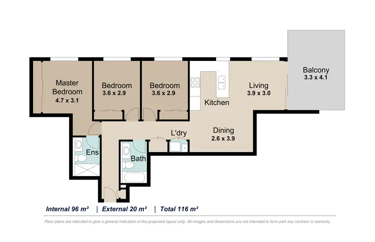 Floorplan of Homely apartment listing, 302/10 Curwen Terrace, Chermside QLD 4032