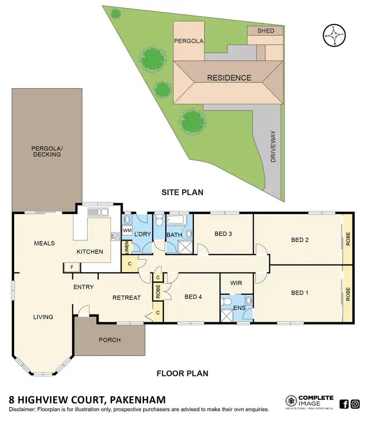 Floorplan of Homely house listing, 8 Highview Court, Pakenham VIC 3810