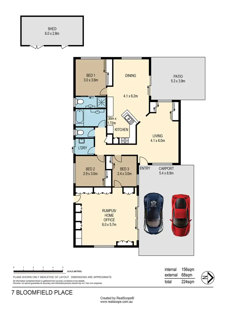 Floorplan of Homely house listing, 7 Bloomfield Place, Carina QLD 4152