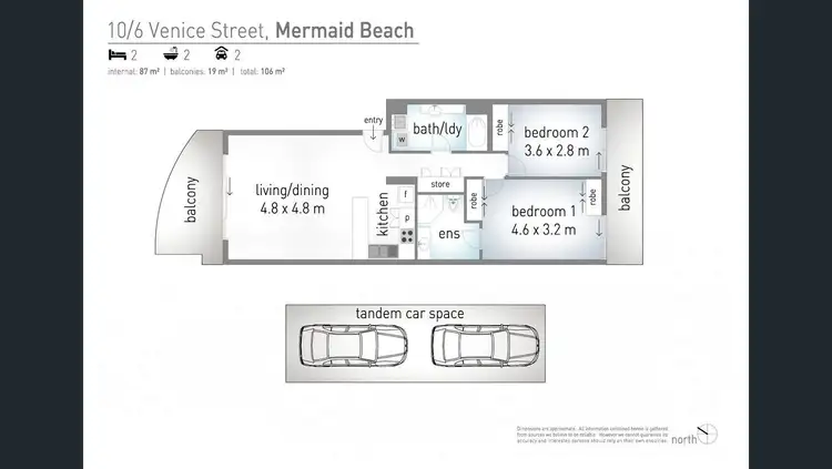 Floorplan of Homely apartment listing, 10/6 Venice Street, Mermaid Beach QLD 4218