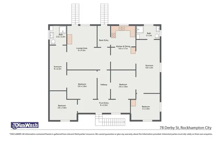 Floorplan of Homely house listing, 78 DERBY STREET, Rockhampton City QLD 4700