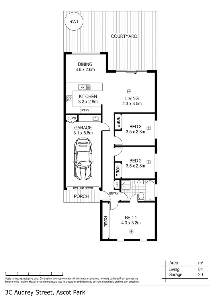 Floorplan of Homely house listing, 3C Audrey Street, Ascot Park SA 5043