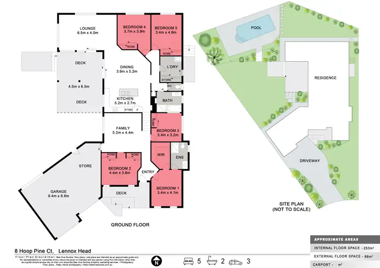 Floorplan of Homely house listing, 8 Hoop Pine Court, Lennox Head NSW 2478