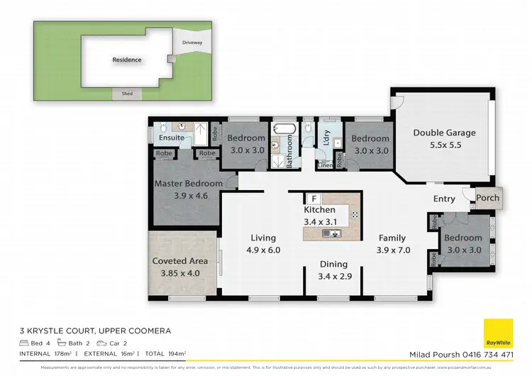 Floorplan of Homely house listing, 3 Krystle Court, Upper Coomera QLD 4209