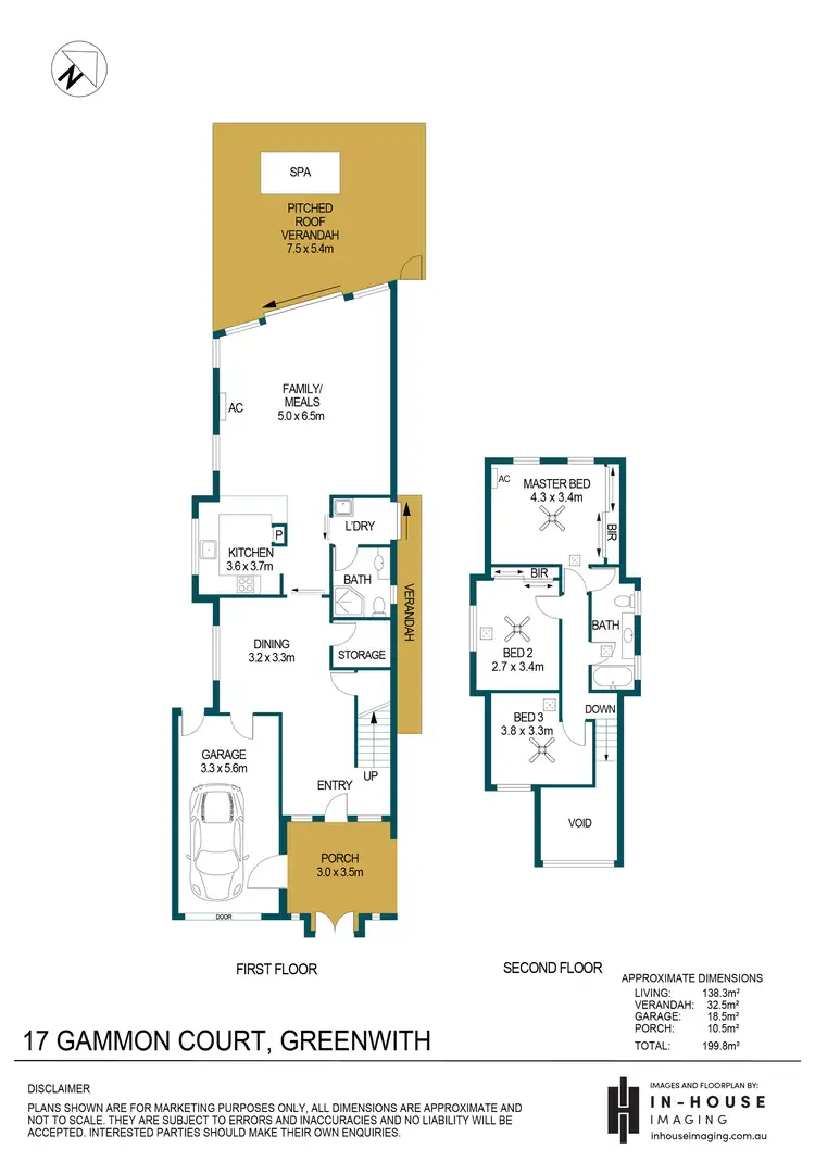 Floorplan of Homely house listing, 17 Gammon Court, Greenwith SA 5125