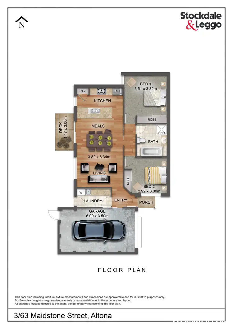 Floorplan of Homely unit listing, 3/63 Maidstone street, Altona VIC 3018