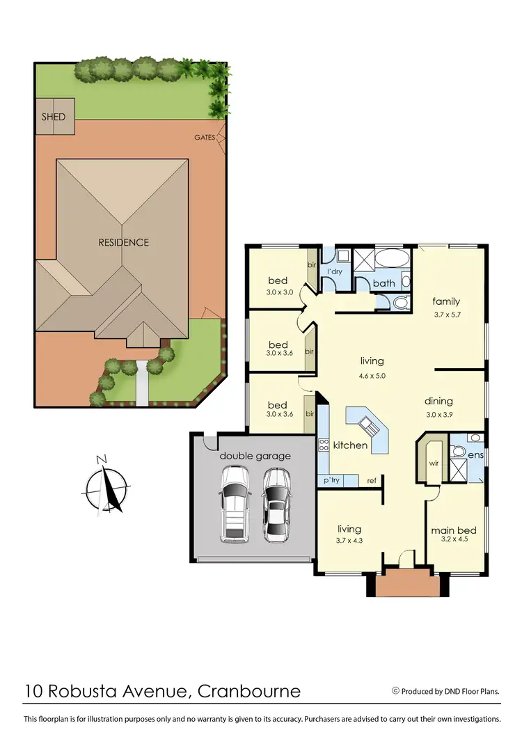 Floorplan of Homely house listing, 10 Robusta Avenue, Cranbourne VIC 3977