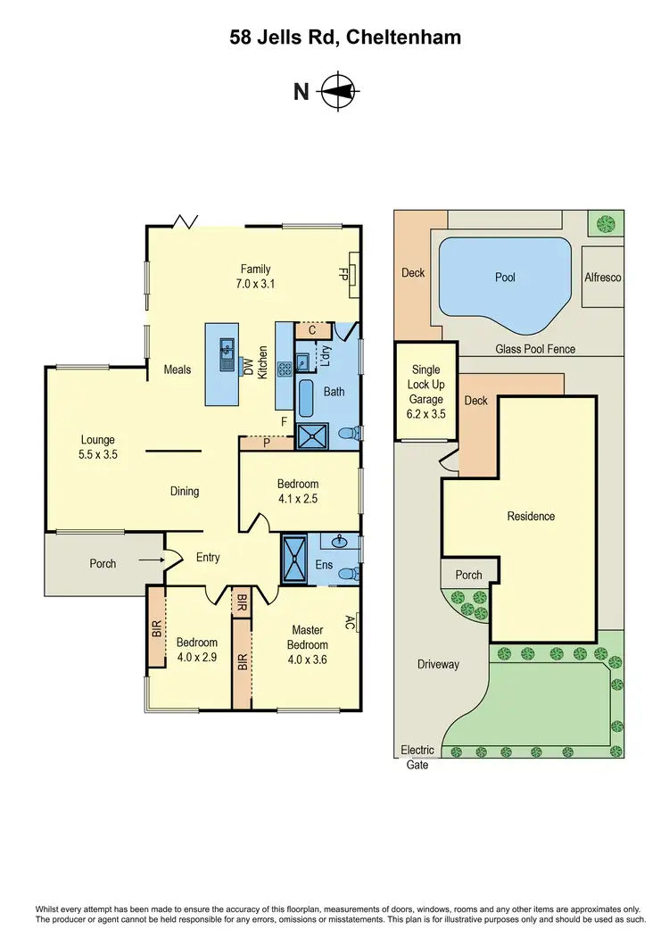 Floorplan of Homely house listing, 58 Jells Road, Cheltenham VIC 3192