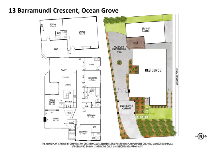 Floorplan of Homely house listing, 13 Barramundi Crescent, Ocean Grove VIC 3226